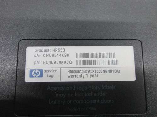 HP HP550 Bottom Base Cover K8KZ JD